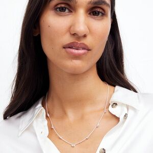 Madewell mixed cut crystal station necklace